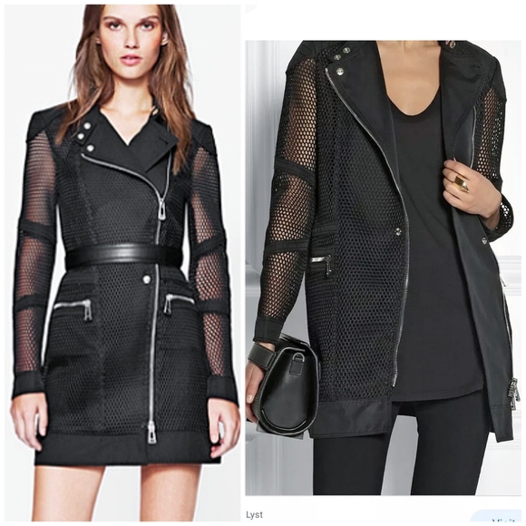 Belstaff Dunstable Black Fishnet Tech Mesh Trench Coat Jacket (XS) - Picture 11 of 11